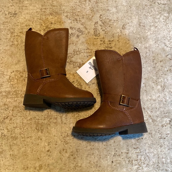 New!! Toddler Girl Brown Boots 5 - Picture 1 of 6